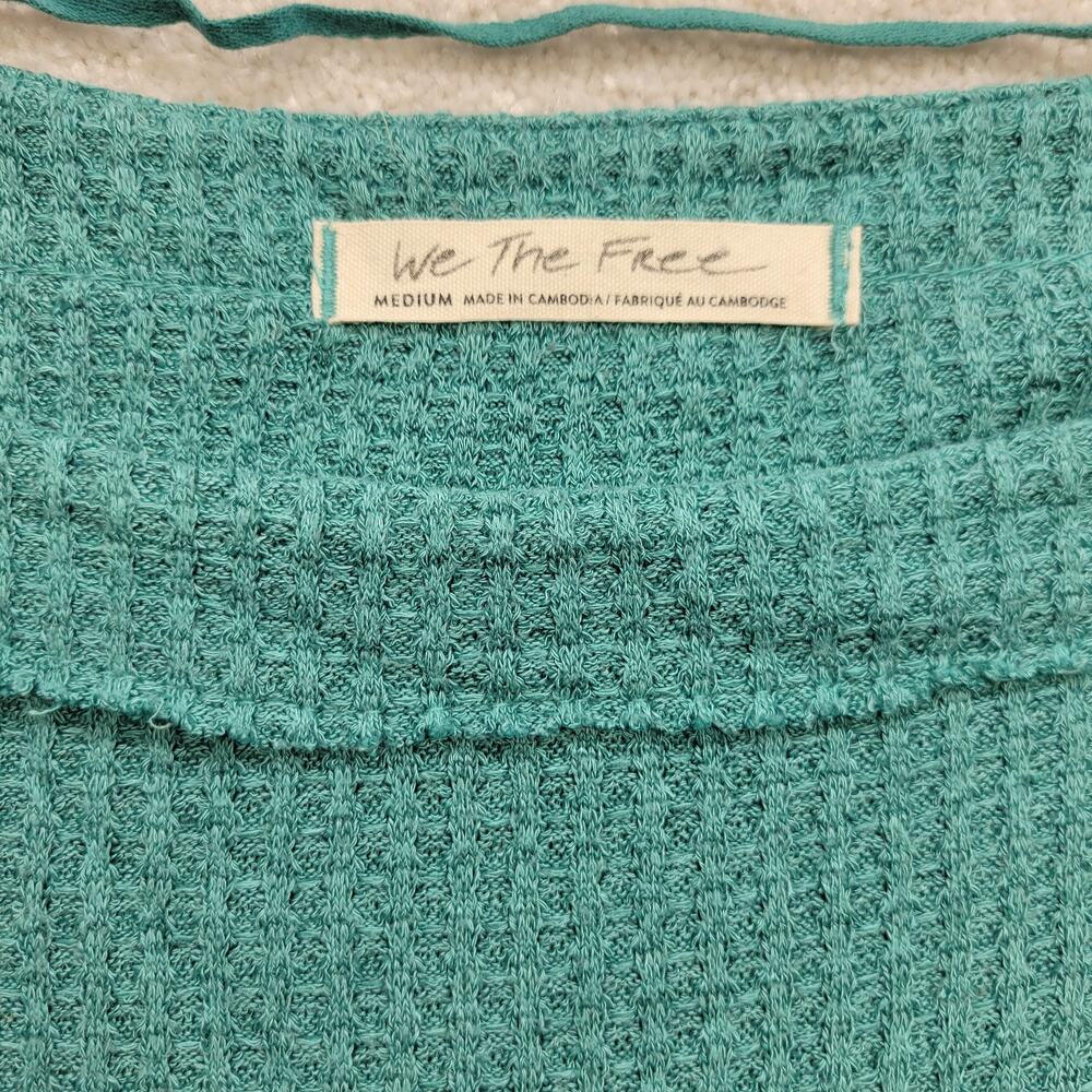 Free People North Shore Thermal Tunic Long Sleeve Shirt Womens Medium - Picture 3 of 7